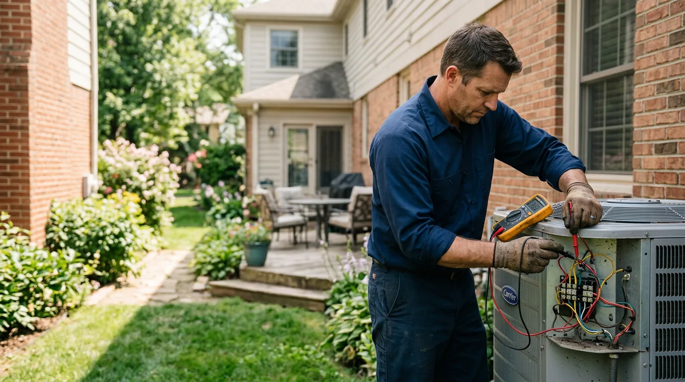 HVAC technician working near Eden, AZ